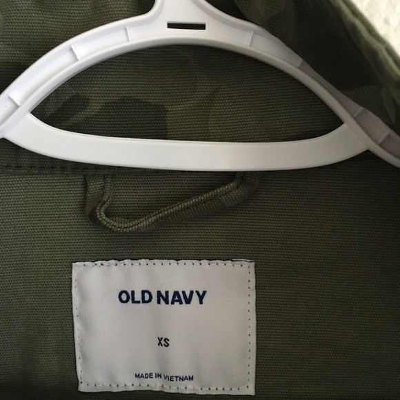 NWOT Old Navy Olive Camo Jacket XS - Picture 4 of 7